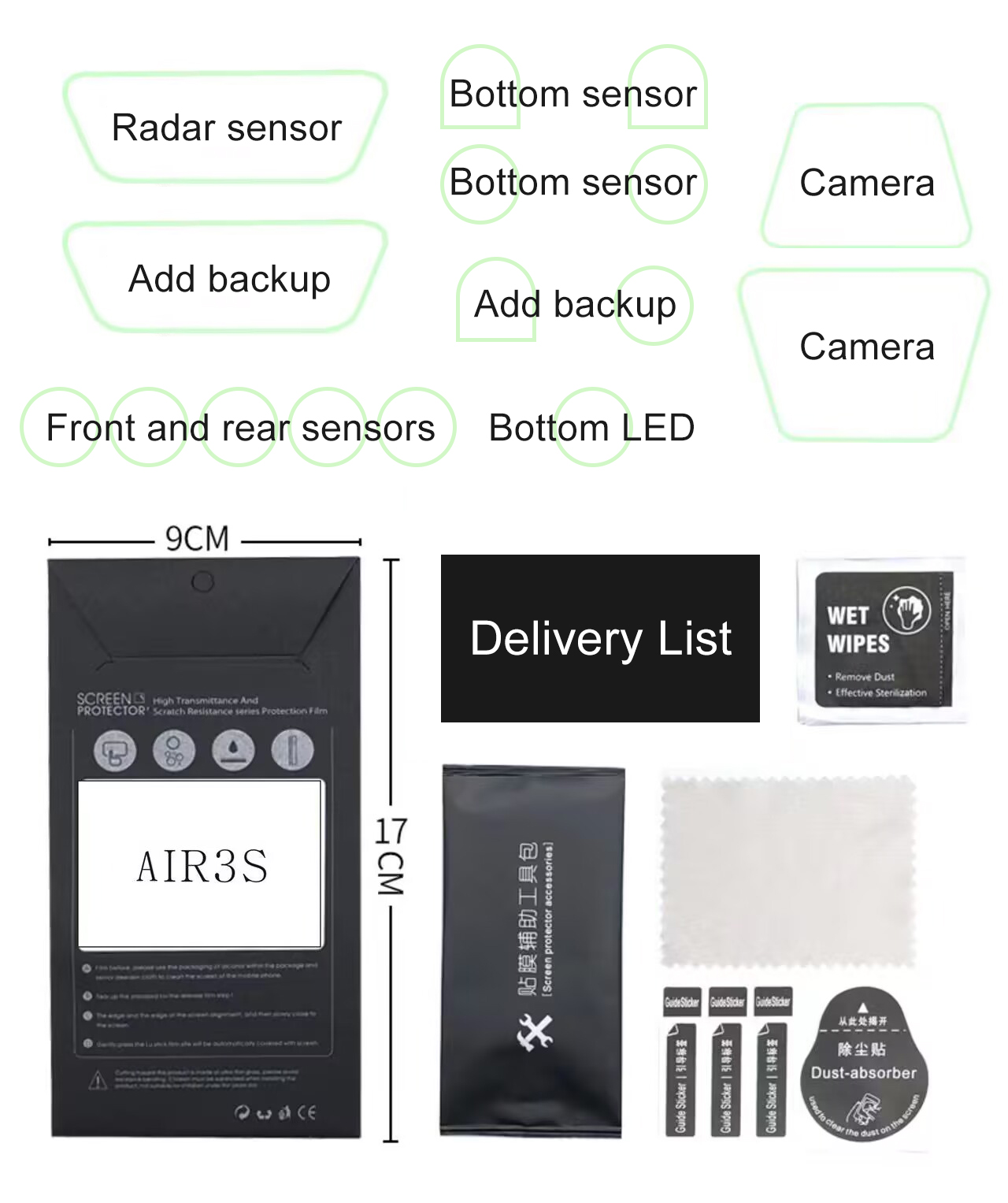 ​Lens Sensor Protective Film f - Diy Drone Electronics review and price