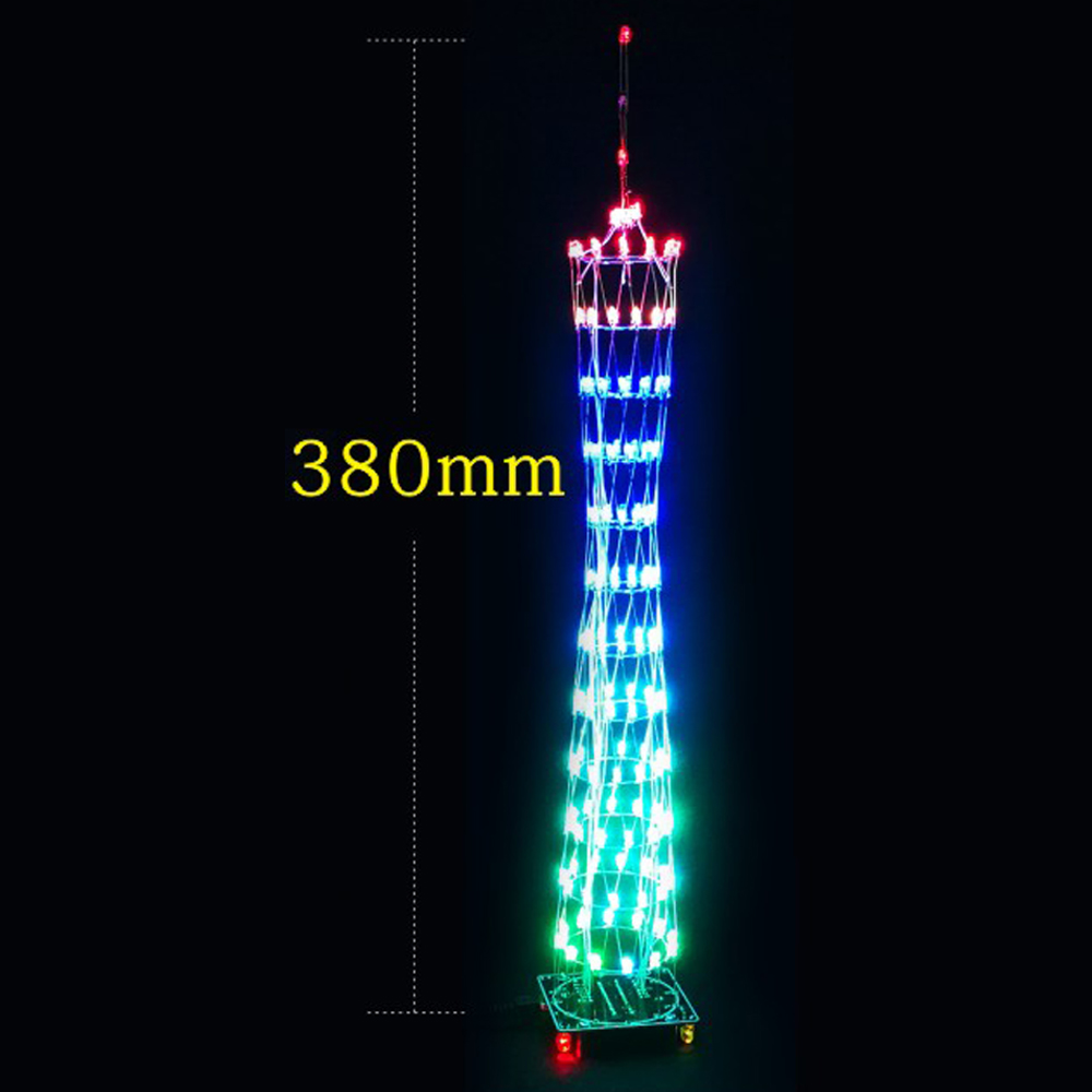 DIY LED Small Guangzhou Tower  - Diy Electronics India review and price
