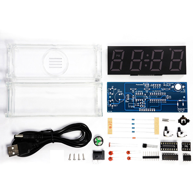 Digital Tube DIY Clock Kit Tem - Diy Electronics Youtube review and price