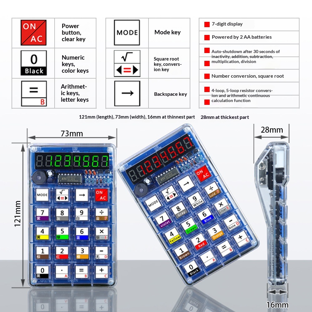 Calculator Production Kit, Ele - Diy Electronics Youtube review and price