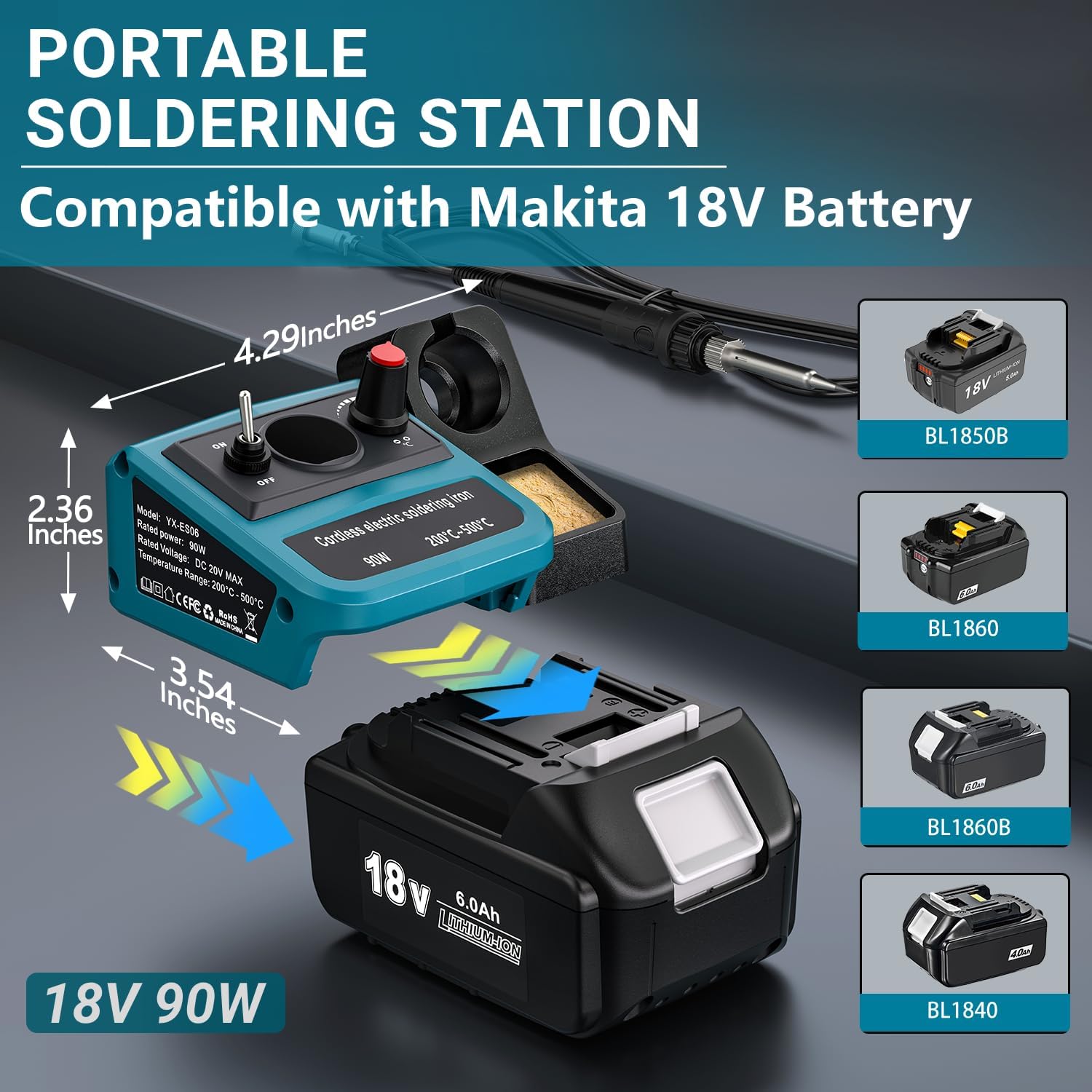90W LED Digital Cordless Solde - Soldering Iron Kit review and price