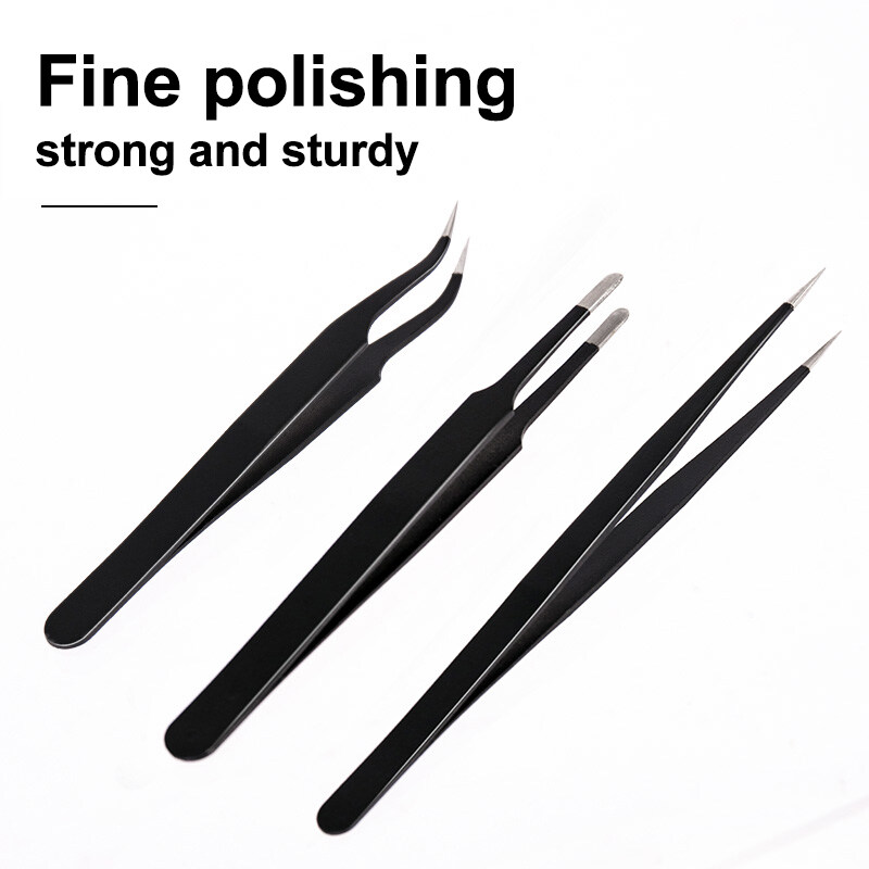 Deli 3PCS Tweezers Set Upgrade - Soldering Iron Kit review and price